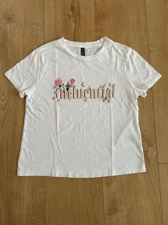 Tričko s nápisom xs, h&m,xs