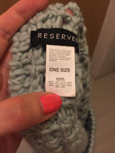 Teply šál/ tunel, reserved,m