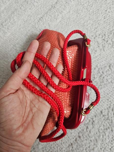 Kabelka vintage crossbody vypletana, orsay