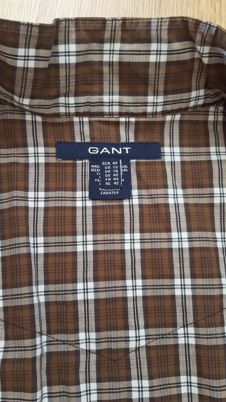 Kockovaná košeľa gant, 44, gant,44
