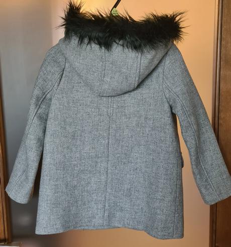 Sivý dievcensky kabat 122, zara,122