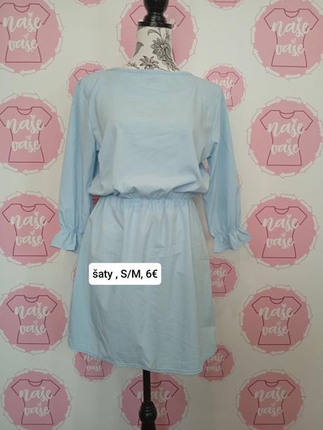 Ľahké šaty vzadu retiazka s/m, s