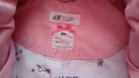 Štýlová kabátiková bundička, h&m,140
