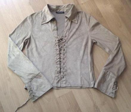 Štýlova blúzka na šnurovanie, amisu,s