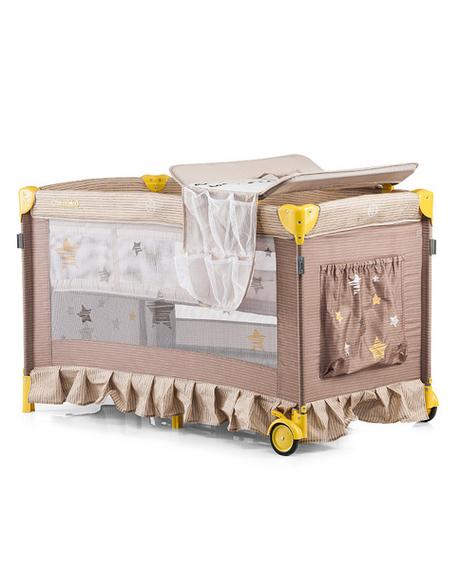 Cestovná postieľka play pen and crib sahara - star, šírka (cm): 60,dĺžka (cm): 120