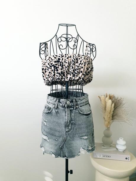 Zara rifľová sukňa xs, zara,xs