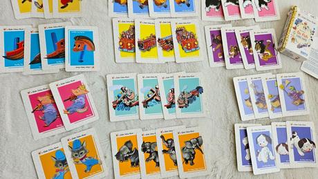 Kartova hra pre deti / kvarteto 'go fish', 