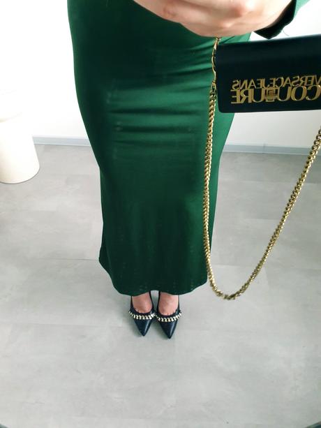 Zelené šaty s/m, s