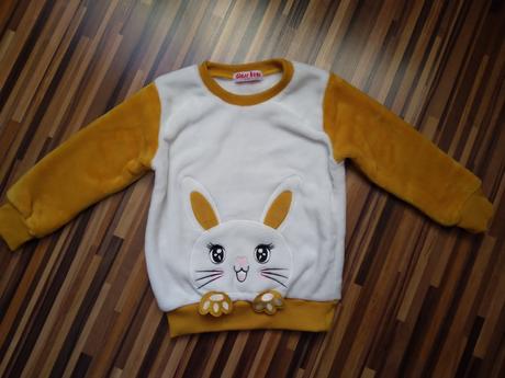 Teplá mikina so zajkom, 110