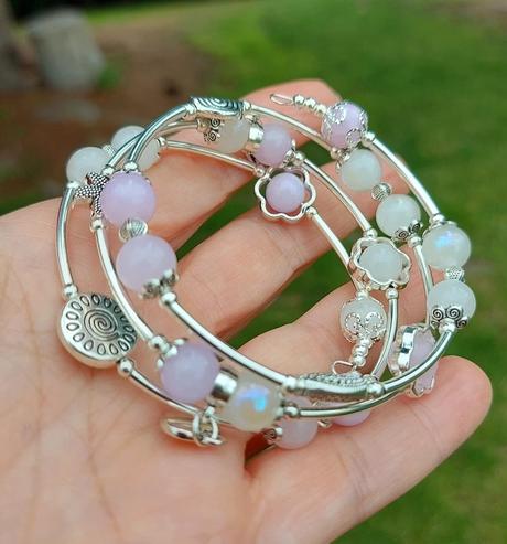 Náramok z minerálov pre panny, váhy, ryby, rak, 