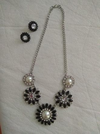 Čierno strieborná sada,