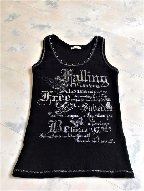 Tielko so striebornou aplikáciou s/m, s