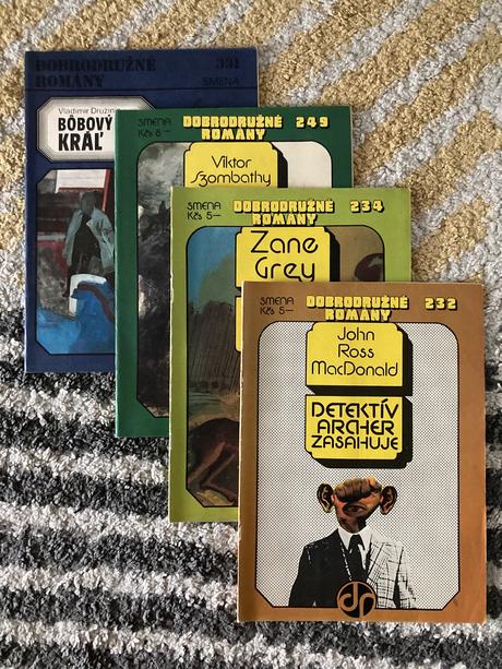 Dobrodružné romány 4ks, 