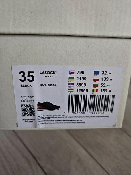 Chlapčenské elegantné topánky, lasocki,35