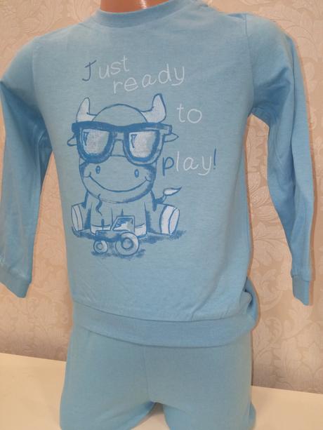 Chlapčenské modré dlhé pyžamo (18-24 mes.), fagottino,86