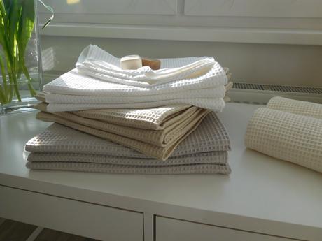 Vaflová bavlna - uteráky-140 x 70 cm, nové, 