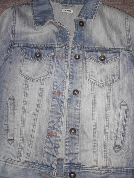 Značková riflova bunda, pimkie,36