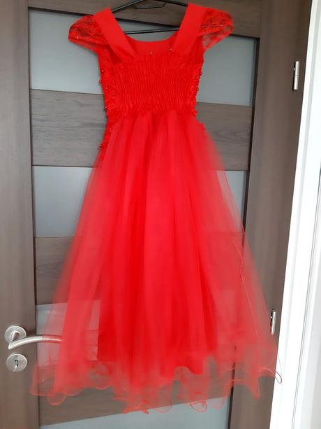 Slávnostné šatičky + bolerko, 9 rokov, 128