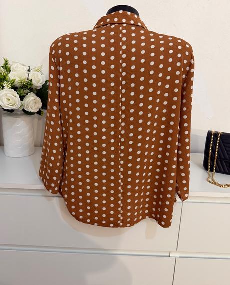 Bodkovaná blúzka only classy chic, only,40