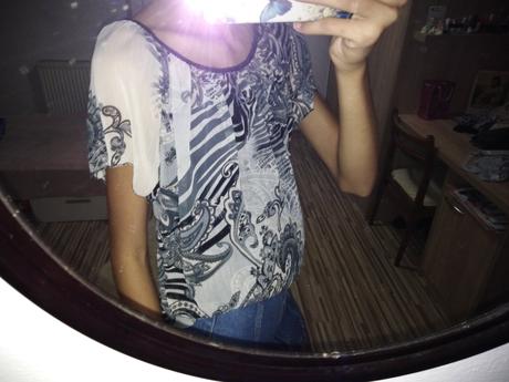 Vzorovaná letná blúzka - m/l, m