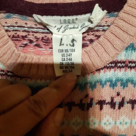 Dievčenský predĺžený pulovrik, h&m,98