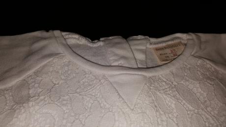 Komplet rifle zateplene mikina s krajkou, zara,98