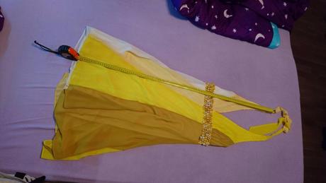 Spoločenské šaty žlté + topanky gratis, m