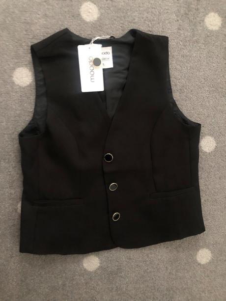 Štýlová čierna vesta, l