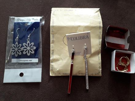 Náušnice, 2 páry,