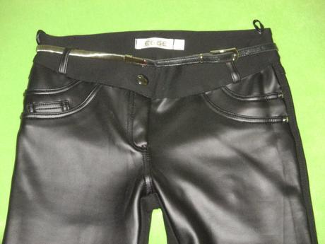 Luxusné nohavice egge s opaskom, m