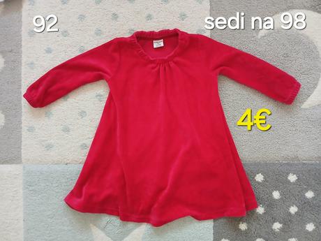 Velurove vianocne saty 98, 98