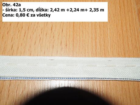 Krajky, lemovky, stuhy a strapce, 