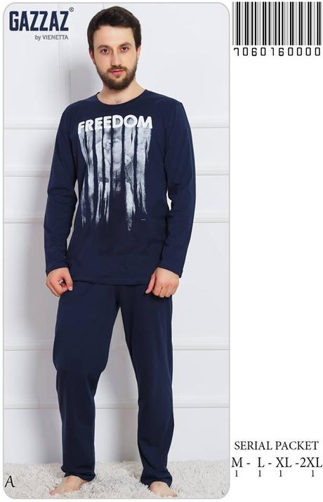 Pánske kvalitné bavlnené pyžamo, l - xxxl