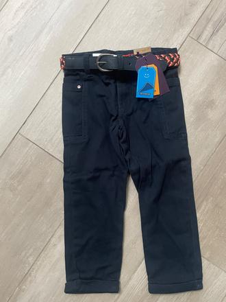 Športovo elegantné nohavice s opaskom, sergent major,92