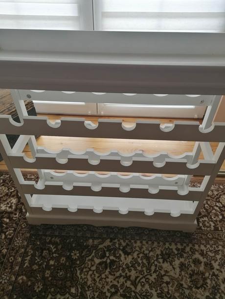 Skrinka na víno (vinotéka) abreu, biela, 