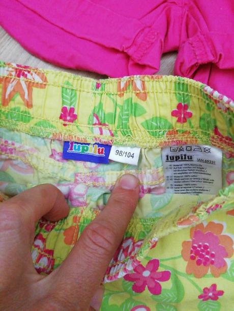 Letne sortky 2ks, lupilu,98