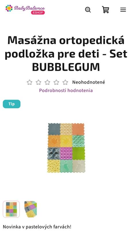 Ortopedické puzzle ortodon set 12 kusov, 