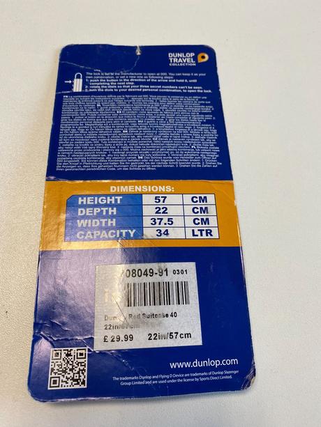 Zámok na kufor - dunlop, 