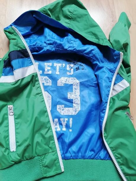 Jesenná - obojstranná vetrovka - 98/104, benetton,104