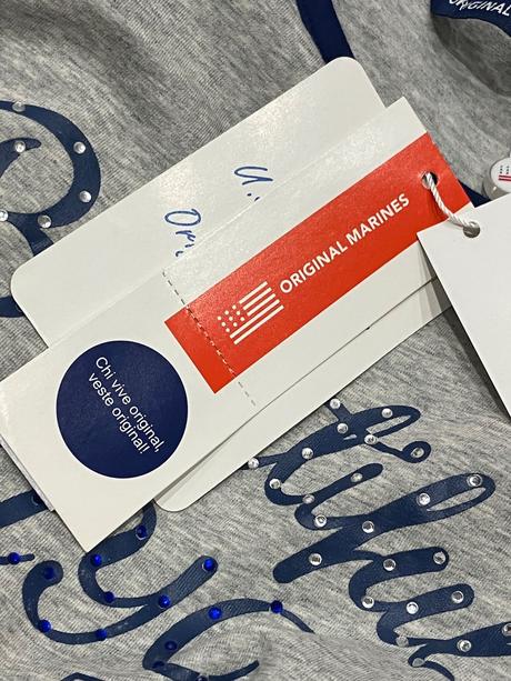 Dievčenské šaty sivo-modré original marines,8 r., original marines,128