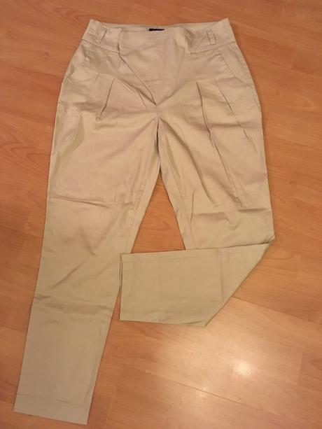 Krémové nohavice, gate,s