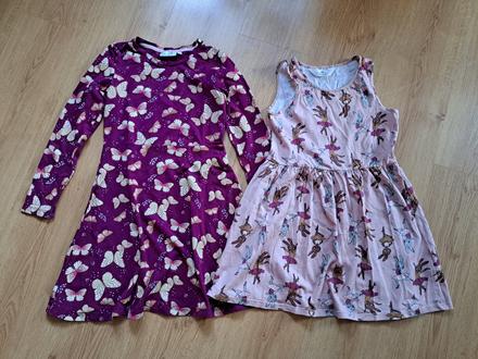 2x šaty 134/140, h&m,134