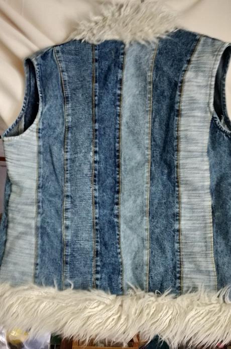 Štýlová rifľová vesta, xl