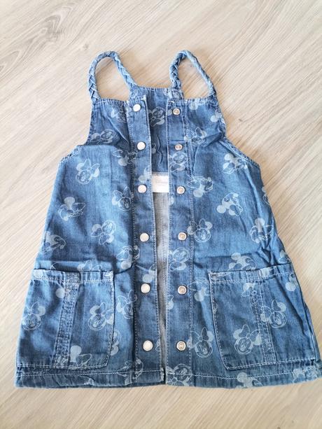 Dievčenské riflove šaty minnie, disney,92