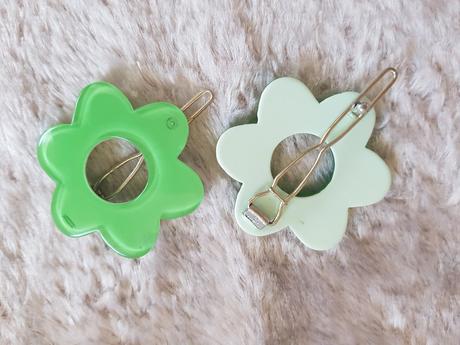 Sponky - zelene kvietky,