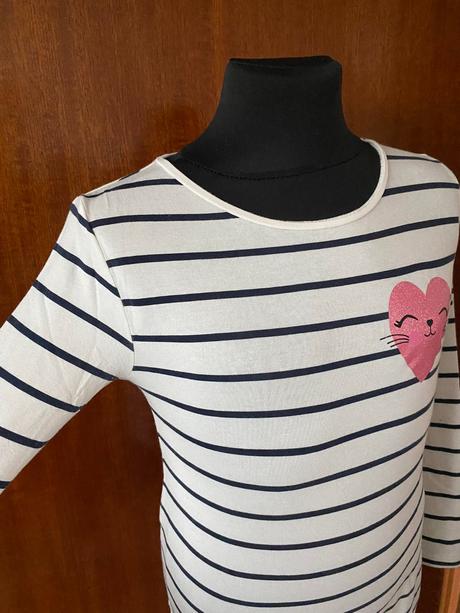 Tričko so srdiečkom, h&m,122