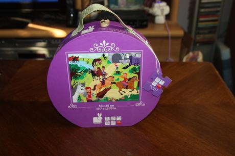 Puzzle janod koniky 100 v kufriku, 