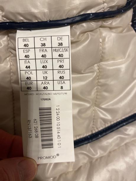 Tenká prešívaná bunda, promod,40