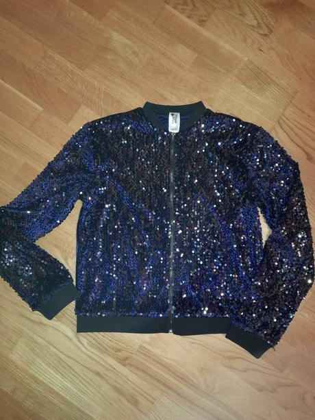 Flitrová mikina / sveter, c&a,170