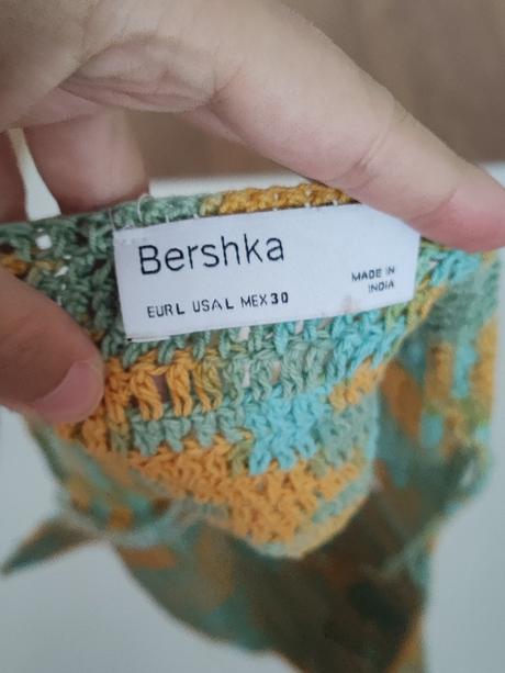 Pletený top bershka, bershka,l
